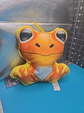 Goffa Blue Plush Frog 7  Flat Frog Stuffed Animal