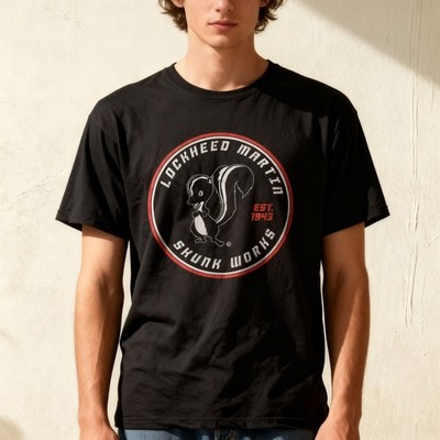 Lockheed Martin Skunk Works Men's Black Size S-5XL