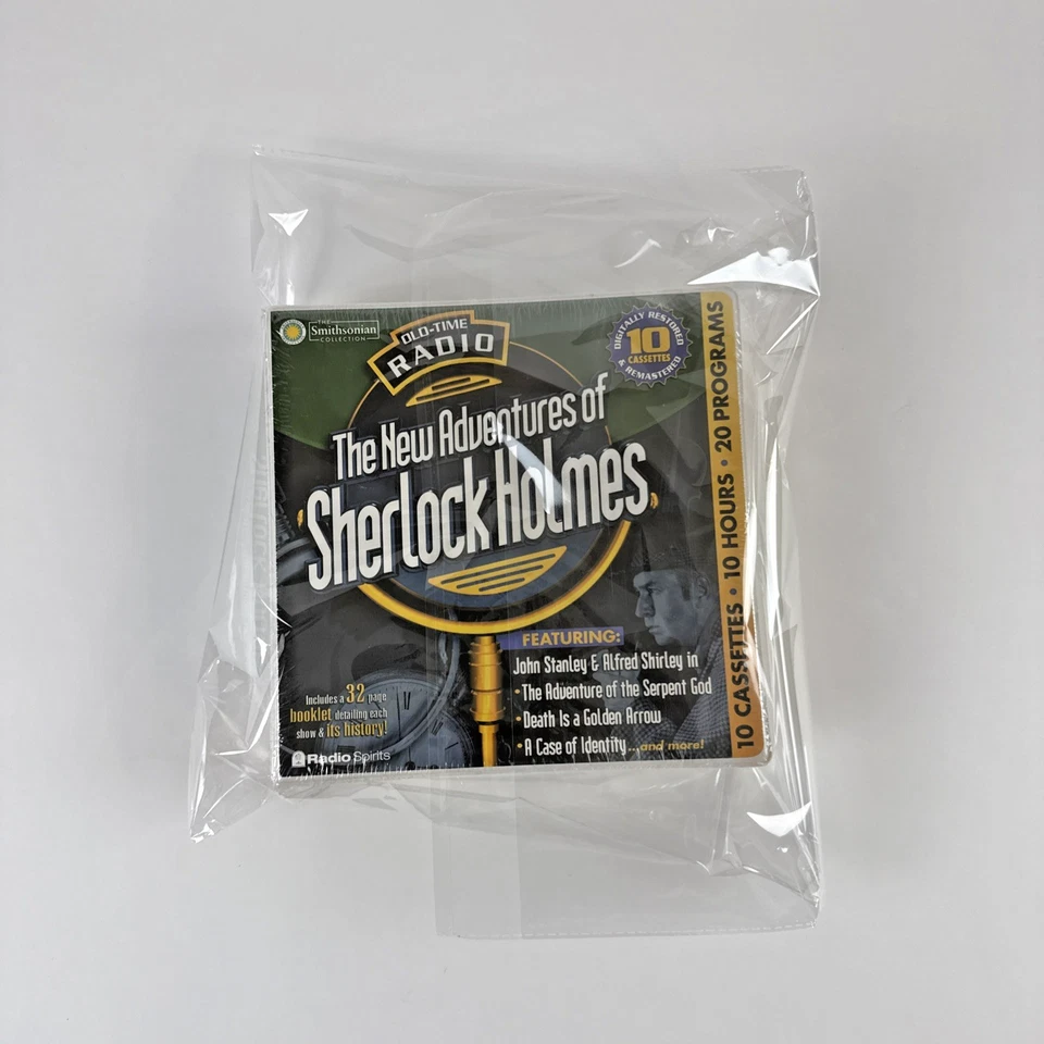 Vintage Old Time Radio Sherlock Holmes 10 Cassette Set SEALED + 32-Pg Booklet - Image 3 of 4