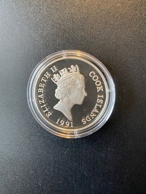 Silbermünze Endangered Wildlife,Cook Islands 1991,50 Dollars