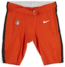 Jack Conklin Browns GU #78 Orange Pants vs Bengals on October 20, 2024