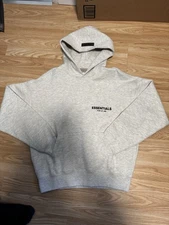 Essential Kids light oatmeal Hoodie Size 8