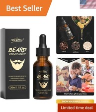 Thick & Healthy Beard Oil Serum with Biotin for Rapid Hair Growth & Softness