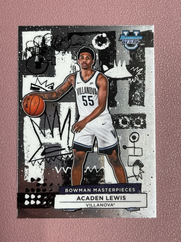 2025-26 Bowman University Best Acaden Lewis Masterpieces #15 Villanova Wildcats