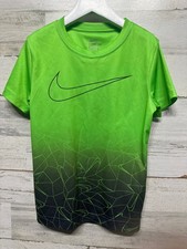 Boys Size 6 Nike Dri-Fit Green Shirt - Play Condition 
