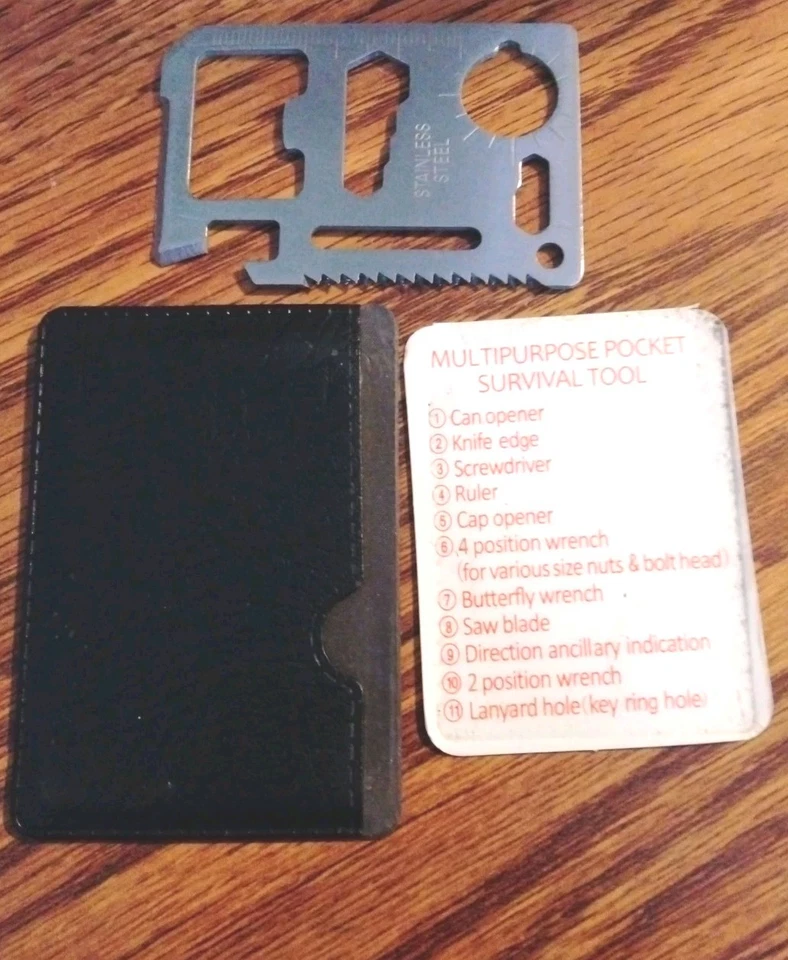 TOOL LOGIC Credit Card Companion/Multi Tools 2Pk See Pictures - Image 3 of 4