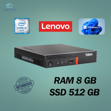 PC DE BUREAU LENOVO M910Q INTEL I5 RAM 8 Go SSD 512 Go WIN 11 PRO RECONDITIONNÉ