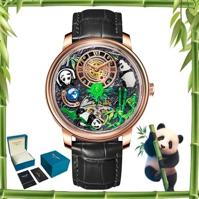 PINDU New Panda Series National Treasure Symbol Men Mechanical Watch Rotat