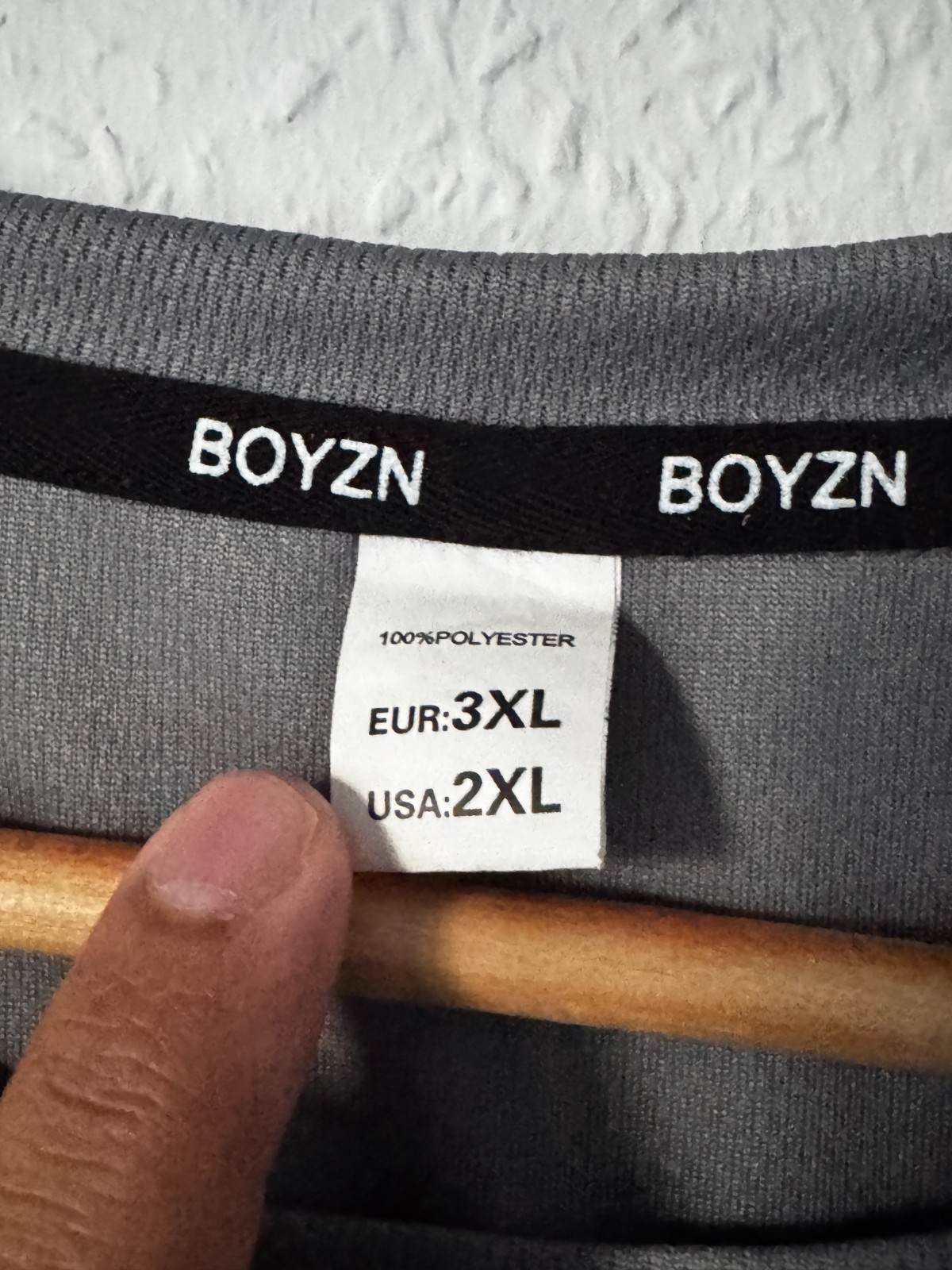 BOYZN Men’s Activewear Performance T-Shirt - Charcoal Grey image 5