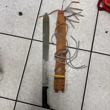 Vintage COLLINS & Co Legitimus Macheti W Leather Sheath 20" Blade