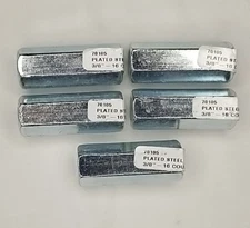 5 Pack Coupling Nuts 3/8"-16 Plated Coupling Nuts 3/8" 70105 163741