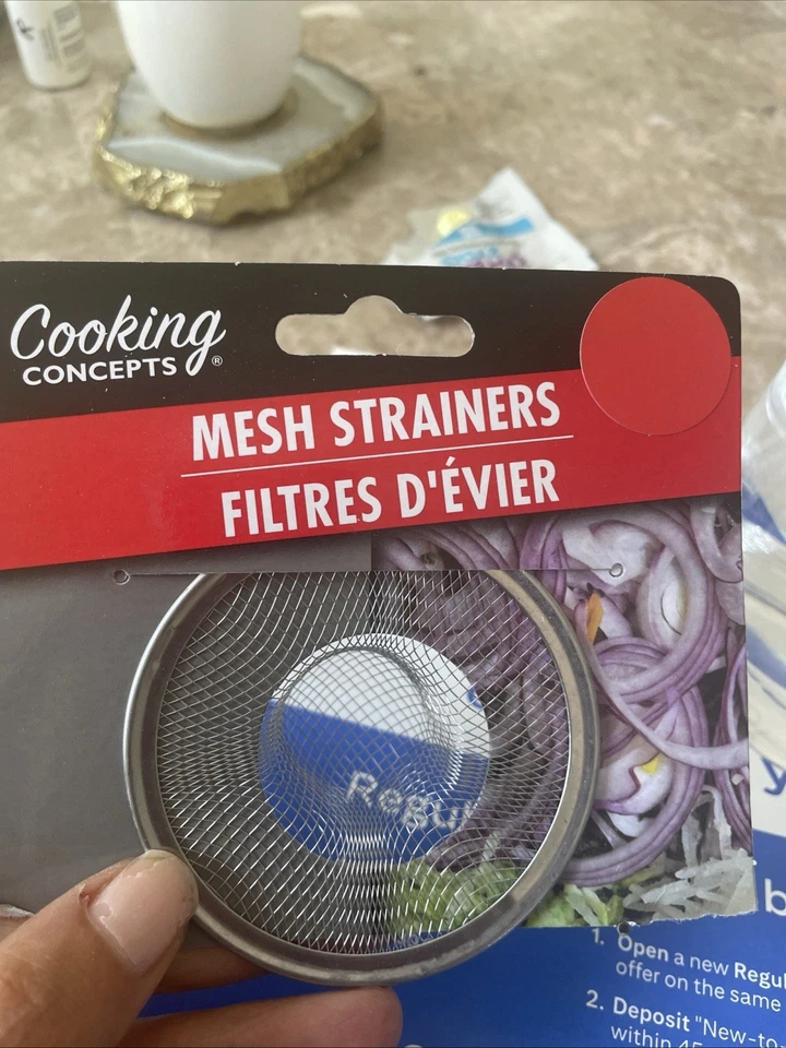 lots of 40 BRAND NEW COOKING CONCEPTS METAL MESH STRAINER KITCHEN SINK - Image 2 of 4