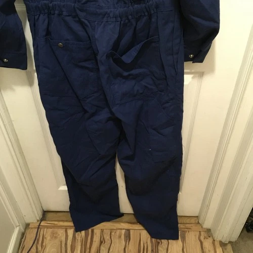 Workrite Brand FR Fire Flame Resistant Coveralls Indura Navy Blue 38-R NWT image 8