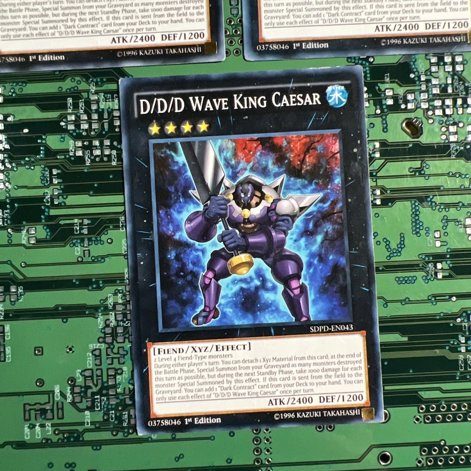D/D/D Wave King Caesar - SDPD-EN043 - Common 1st Edition Yugioh Card 3 - Image 4 of 4