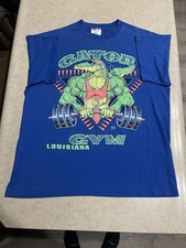 Vtg Gator Gym Louisiana Single Stitch T-Shirt...