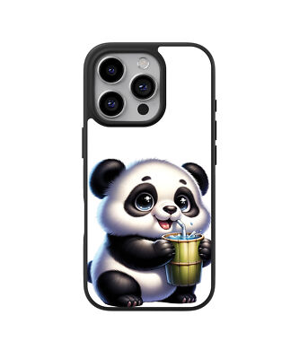 2D Case Handyhülle durstiger Panda Nr.522 Cartoon für iphone 8 PLUS