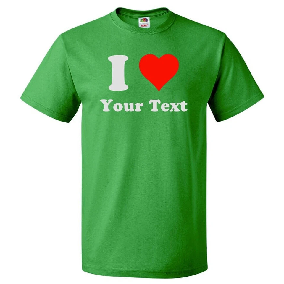 Custom I Heart T Shirt Personalized I Love Tee - Image 1 of 2
