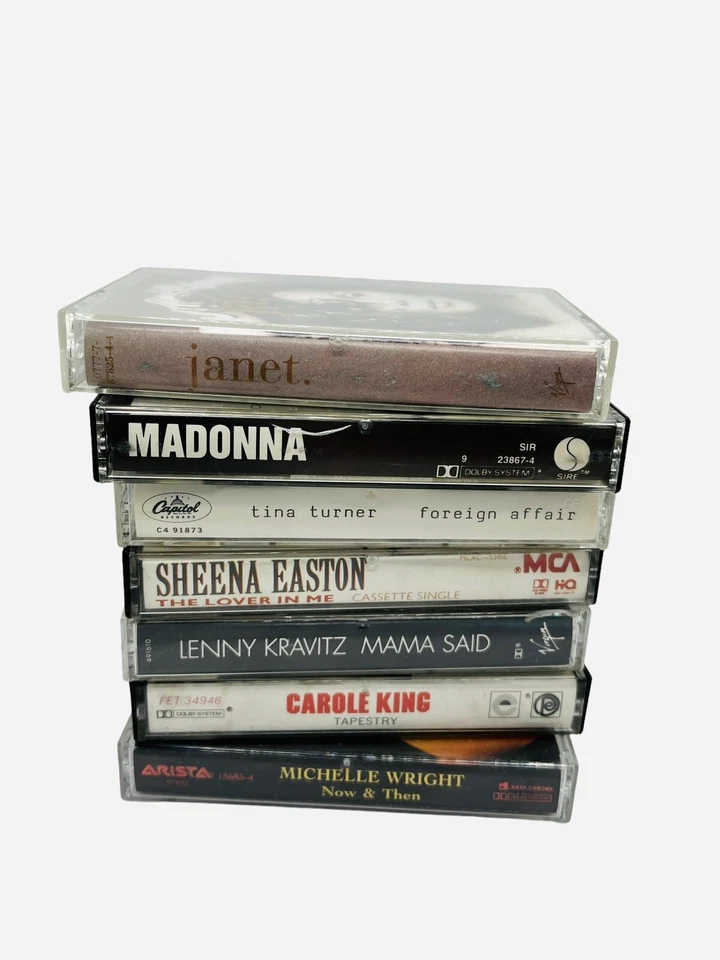VTG Madonna Janet Jackson Tina Turner Cassettes Album 90s Music Retro Pop RnB Foto 2 de 4