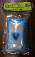 Track Tek 4" Delta, White  Blue Painted Slot Car Body, NIP RB49