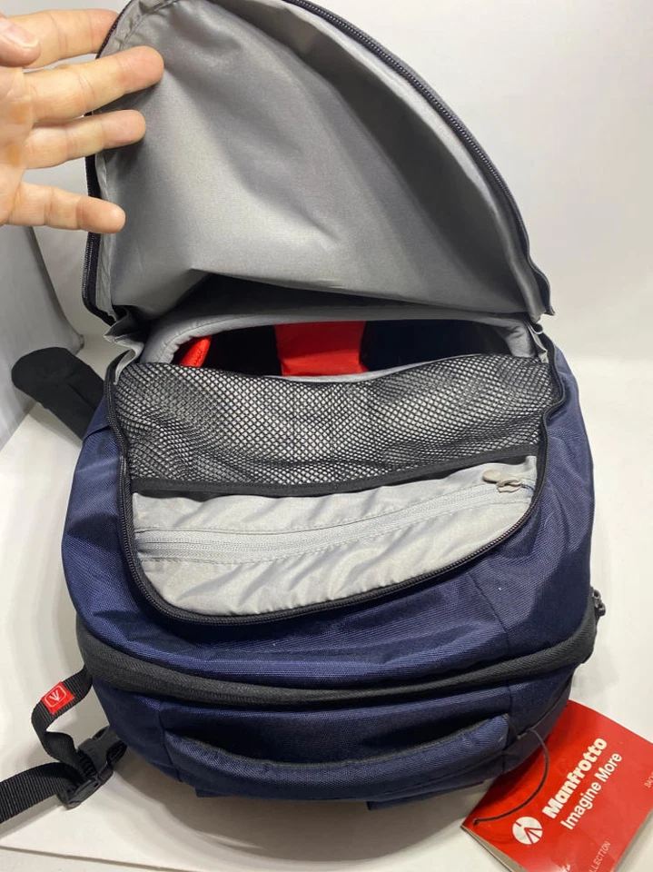 Manfrotto MB NX-BP-VBU Backpack for DSLR Camera, Laptop & Personal Gear (Blue) - Image 3 of 4