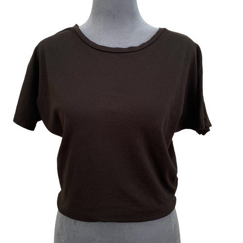 Camisa Top 500/Denim Maison Cinqcent Mujer XS Negra Dolman Manga Corta - Imagen 3 de 7