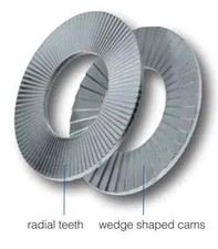 Heico HLB-10 M10 Metric Steel Wedge Lock Washers 21mm OD 200 Pairs