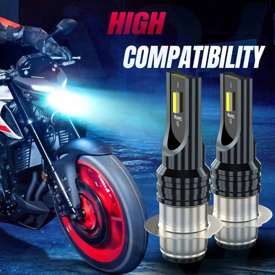 Xenon HID Hyper Headlight H6 Bulb 8000K for Kawasaki KSF250 Mojave 250 1995-2003 - Изображение 3 из 4