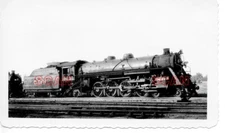 25B615 RP 1940s ILLINOIS CENTRAL RAILROAD 4-8-2 LOCO # 2408