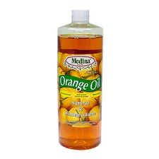 Medina Orange Oil 1 QT Cold Pressed Orange Peel Extract Natural Biodegradable 