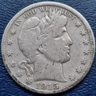 1915 D Barber Half Dollar 50c Better Grade #72603