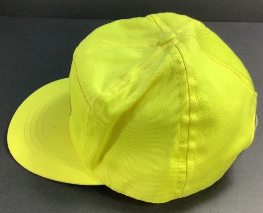 Coors Extra Gold Racing Cap, Snapback, VTG Neon Yellow LIME 1980's
