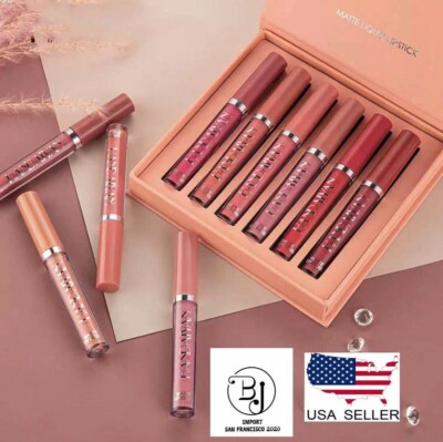 6pcs Matte Lipstick Set Waterproof Long Lasting Make Up Lipstick Beauty Cosmetic