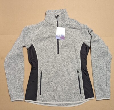 Helly Hansen W Varde Fleece 1/2 Zip Zipper Size Medium Gray New