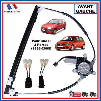 Mécanisme Complet Lève-vitre électrique Pour Renault Clio 2 (5 Portes) Avant Gauche - PARTSLINE, Neuf