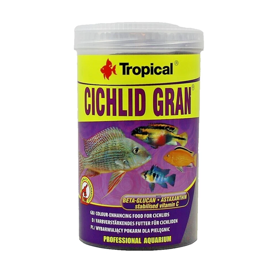Cichlid Gran Tropical 1000ml farbverstärkendes Futter für Cichliden 15,95€/L