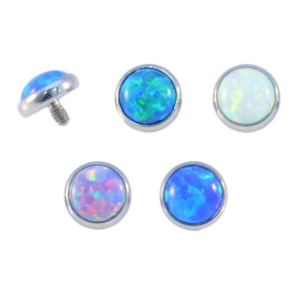 Anclaje dérmico superior micro cabeza dérmica superficie piercing bolas conos cúpulas gemas Foto 3 de 4