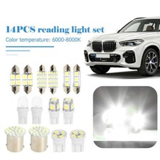 14pcs Car Interior Package Map Dome License Plate Mixed Led Set Light Parts