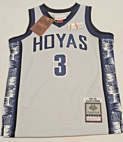 Mitchell & Ness Georgetown Allen Iverson #3 1995-96 Jersey Youth Kids S Small