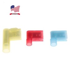 22-10 AWG Right Angle Female Flag Terminals Electrical Wire Spade Connectors