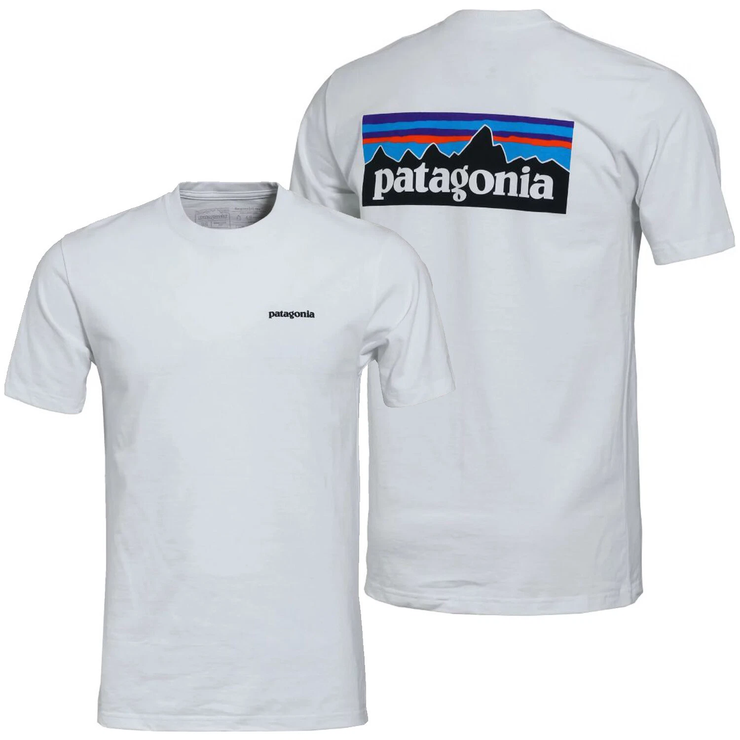 Patagonia Mens - P-6 Logo Responsibili-Tee S/S T-shirt - White