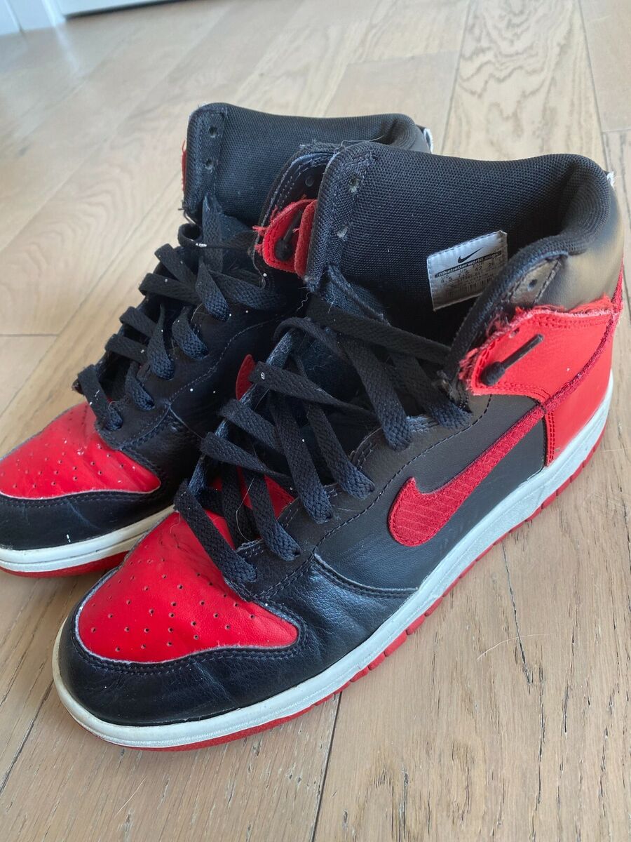 Nike Dunk High Black Red 317982-051 SB J PACK Jordan 1 Bred Nike Dunk High Black Red 317982-051 SB J PACK Jordan 1 Bred