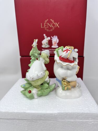 Lenox MERRY GRINCHMAS Salt & Pepper Set New In Box - Picture 2 of 10