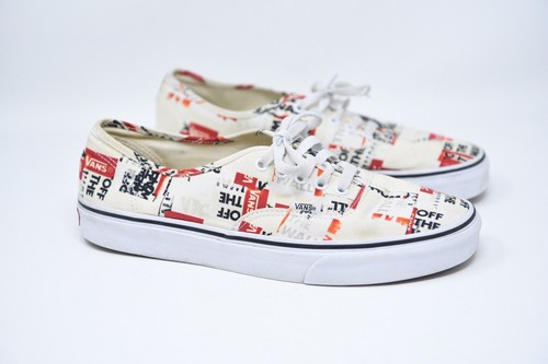 red and black off the wall vans