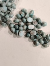 Vintage Czech Glass Cabochons Cabs Baby Blue ...