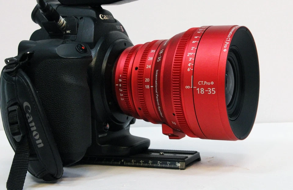 cine lens sigma 18-35mm t2 parfocal manual focus hard stops de clicked iris - Image 3 of 4