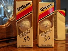 6 NOS Wilson K-28 Collectible Golf Balls In Their 2 Original Sleeves