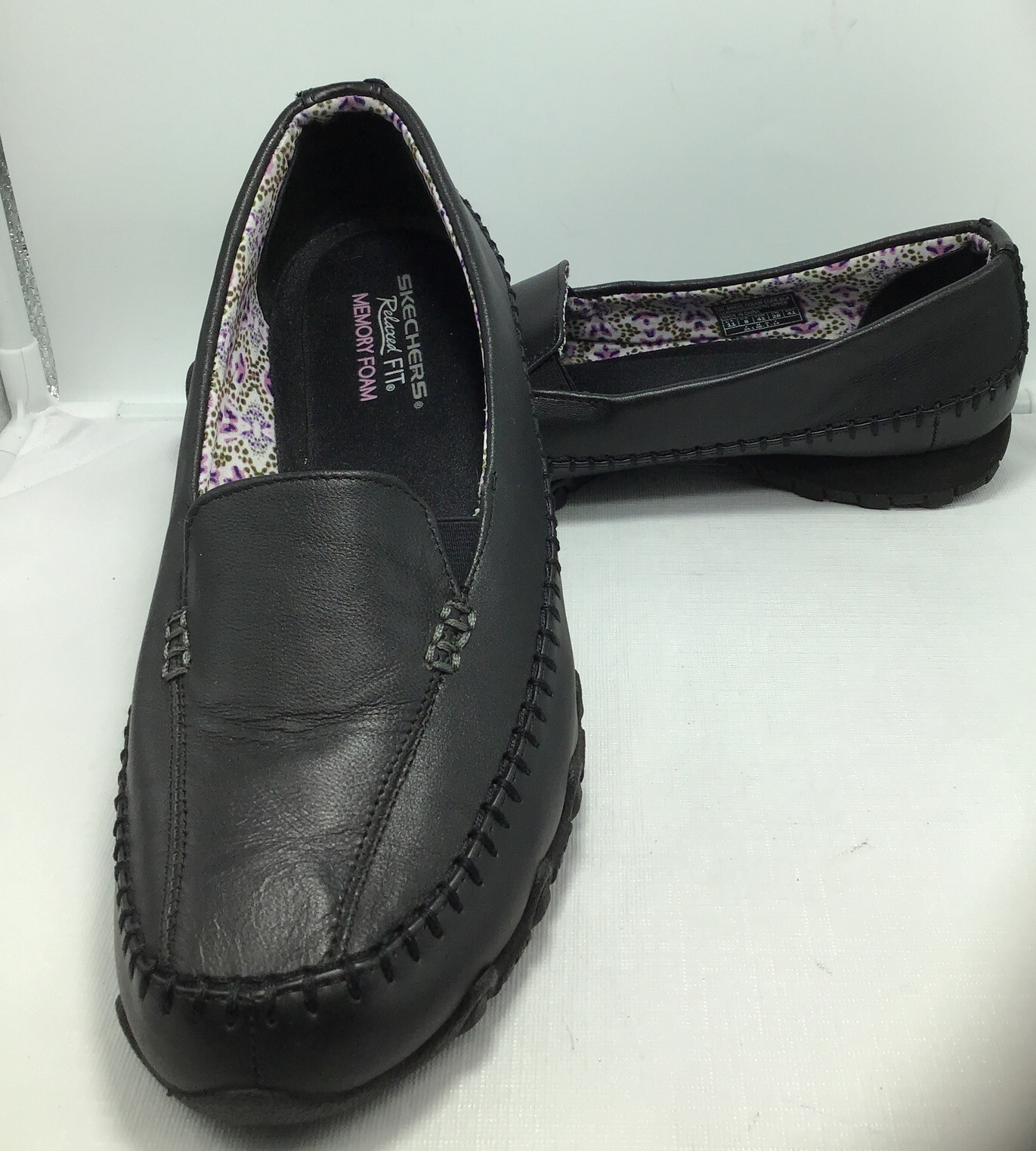 skechers leather loafers womens
