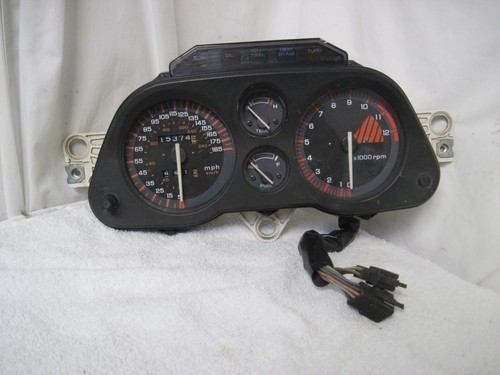 87-88 Honda CBR1000 F Hurricane Speedometer Tachometer 37100-MM5-771 SP958 #3 - Picture 2 of 12