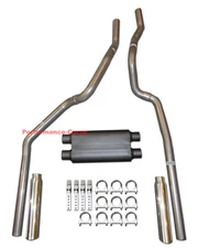 96-99 Chevrolet GMC Truck 5.7L Mandrel Dual Exhaust w/ 3 Chamber Muffler