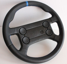 Volant OEM VW cuir Golf Jetta Scirocco Mk1 Mk2 bleu style GTI 77-88'